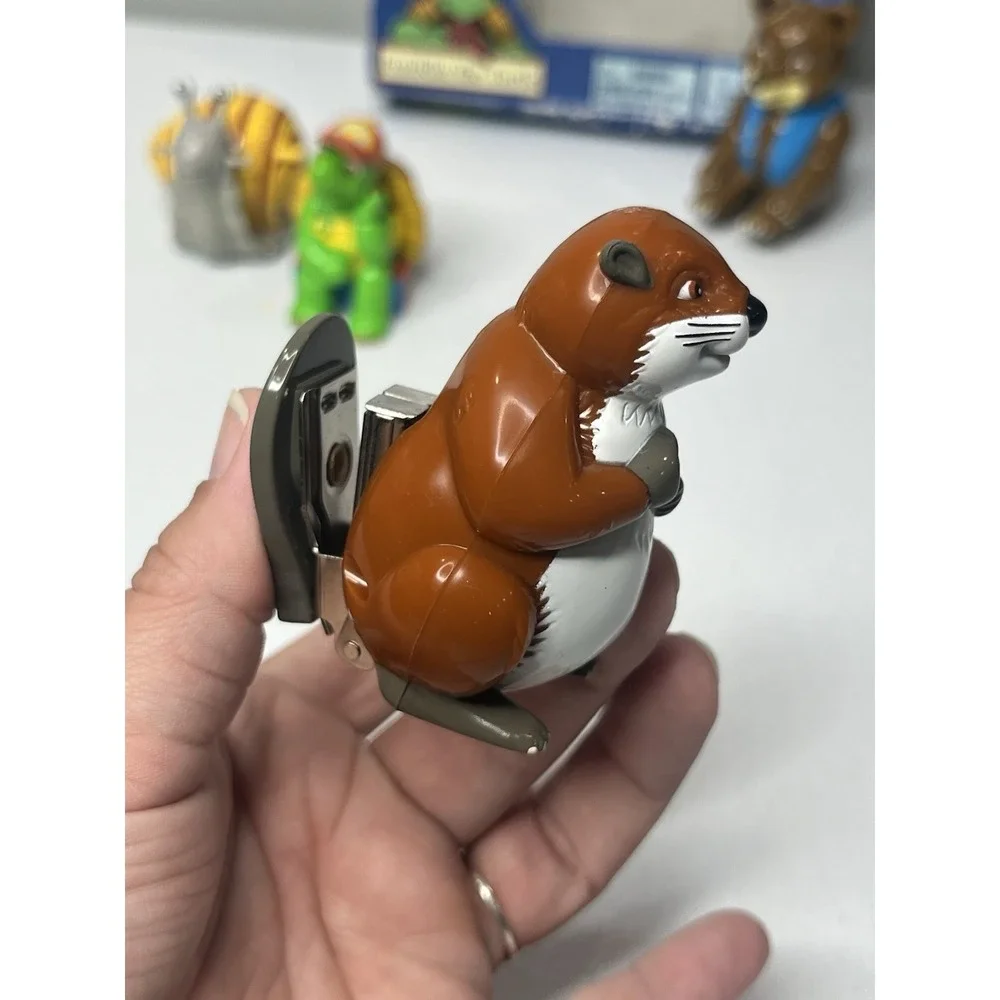 Vtg Franklin The Turtle Deluxe Desktop Set Tape Dispenser Pencil Sharpen Stapler